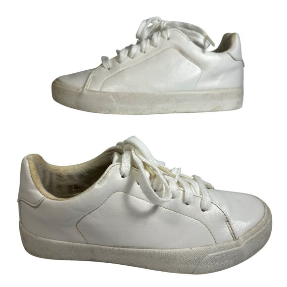 Hollister Womens White Lace-Up Sneakers Size 6.5 Casual Shoes Athletic Preppy - Picture 7 of 11